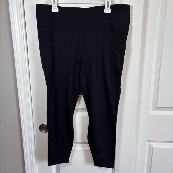 Member's Mark Black Leggings Women's Large Everyday Stretch High-Rise Ankle XXXL - Picture 1 of 9